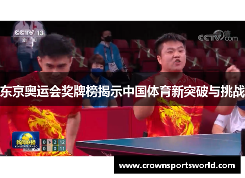 东京奥运会奖牌榜揭示中国体育新突破与挑战